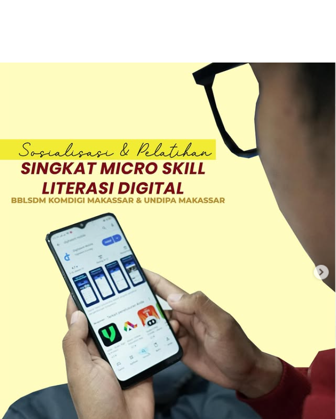 Tingkatkan Kecakapan Digital, BPLSDM KOMDIGI Makassar Gandeng UNDIPA Gelar Pelatihan Micro Skill